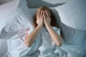 眠れない女性